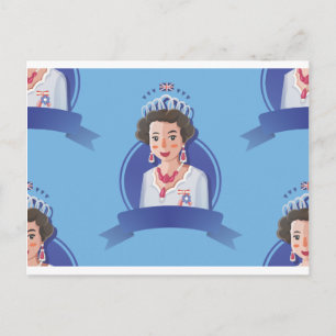 koningin elizabeth 2 briefkaart