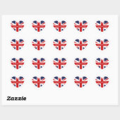 koningin Elizabeth 70th Jubilee Hart Sticker (Vel)