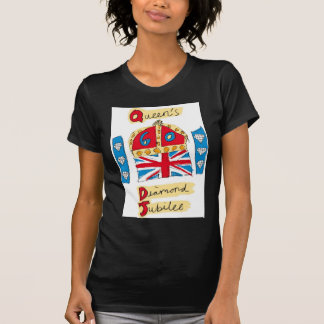 koningin elizabeth diamond jubilee 2012 t-shirt