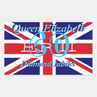 koningin Elizabeth Diamond Jubilee sticker