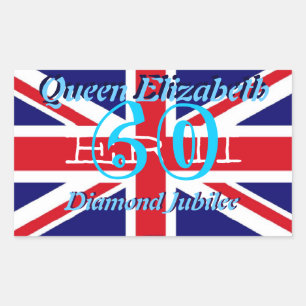 koningin Elizabeth Diamond Jubilee sticker