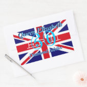 koningin Elizabeth Diamond Jubilee sticker (Envelop)