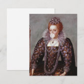 Koningin Elizabeth I blazen witte kauwgom (Voorkant / Achterkant)