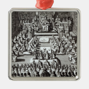 Koningin Elizabeth I en Parlement Metalen Ornament