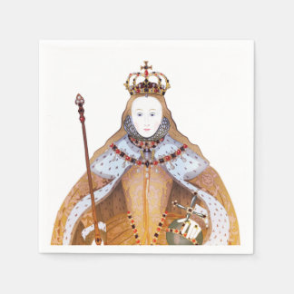 koningin Elizabeth I - historische illustratie Servet