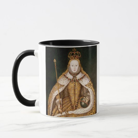 koningin Elizabeth I in Coronation Robes Mok (Links)