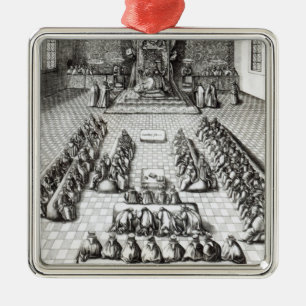 Koningin Elizabeth I in het Parlement Metalen Ornament