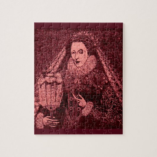koningin Elizabeth I in roze Legpuzzel (Verticaal)