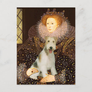 Koningin Elizabeth I - Wire Fox Terrier #1 Briefkaart