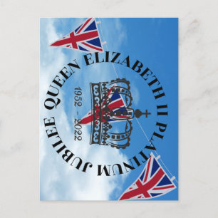koningin Elizabeth II Platinum Jubilee briefkaart
