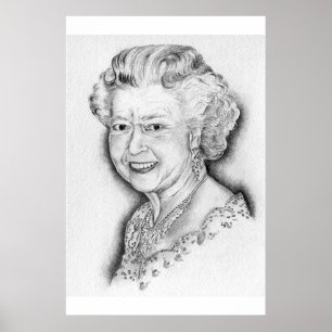 koningin Elizabeth II Poster