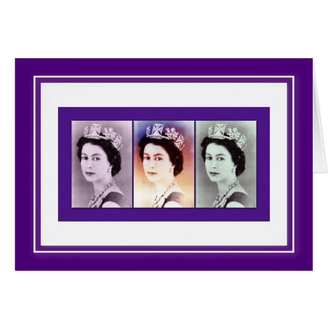 koningin Elizabeth II Reign (Voorkant Horizontaal)