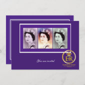 koningin Elizabeth II Reign Kaart (Voorkant / Achterkant)