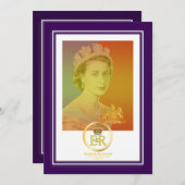 koningin Elizabeth II Reign Kaart (Voorkant / Achterkant)