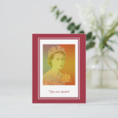 koningin Elizabeth II Reign Kaart (Staand voorkant)