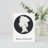 Koningin Elizabeth II, steunportret Briefkaart (Staand voorkant)