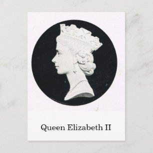 Koningin Elizabeth II, steunportret Briefkaart