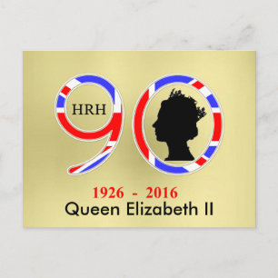 koningin Elizabeth II van Engeland 90th Birthday Briefkaart