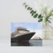 koningin Elizabeth in het Briefkaart Circular Quay (Staand voorkant)