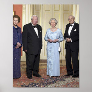 Koningin Elizabeth ll, Tony Blair, Margaret Thatch Poster