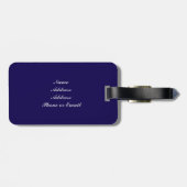 koningin Elizabeth of England Coronation Blue Bagagelabel (Achterkant horizontaal)