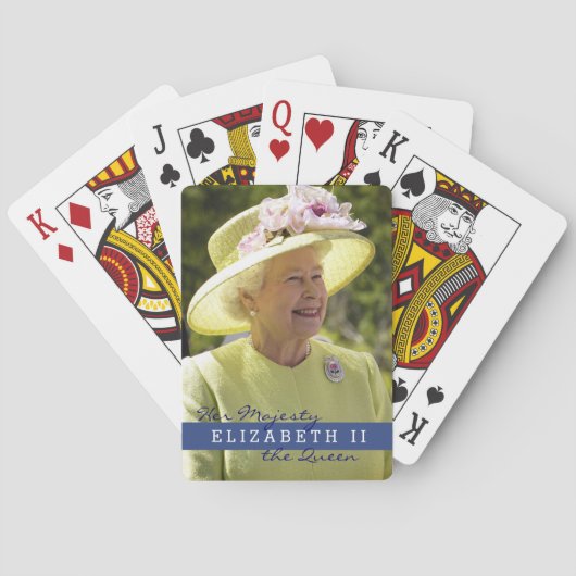 koningin Elizabeth of England Pokerkaarten (Achterkant)