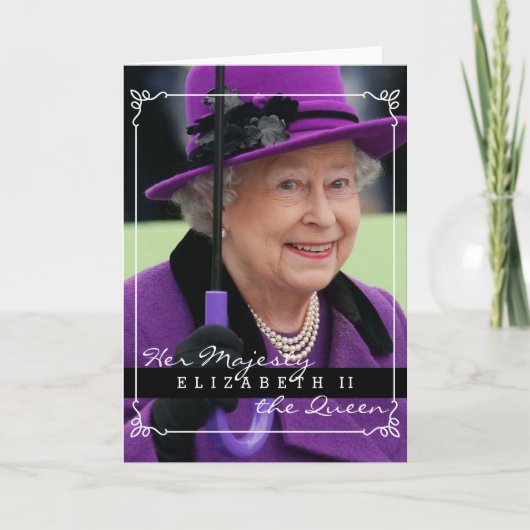 Koningin Elizabeth van Engeland Kaart (Voorkant)