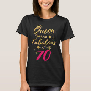 Koningin en Fabulous op 70 70ste verjaardag voor v T-shirt