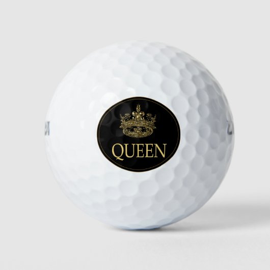 Koningin en KroonEmblem Golfballen (Voorkant)