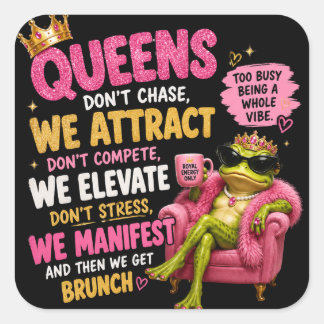 Koningin Froggy Sticker