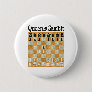 Koningin Gambit Ronde Button 5,7 Cm