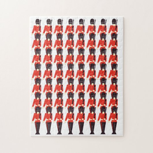 Koningin Garde Soldaten Patroon Legpuzzel (Verticaal)