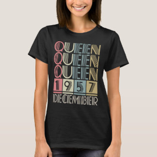 Koningin geboren in DECEMBER 1957 T-shirt