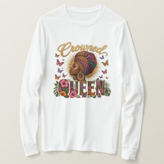Koningin gekroonde vrouwen sweat wte shirt
