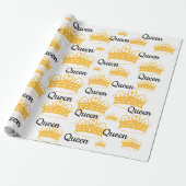 Koningin (Golden Crown) Cadeaupapier (Uitgerold)