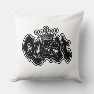 Koningin Graffiti Ontwerp Kussen