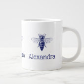 Koningin in Blauw Extra Grote Beker (Rechts)