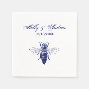 Koningin in Blauw Servet