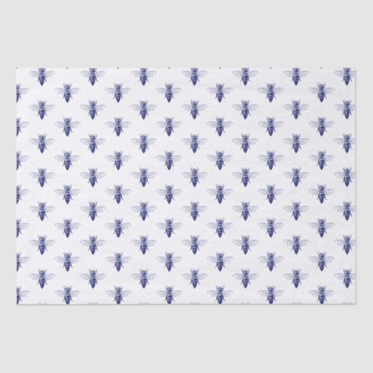  Koningin in Blauw Tissuepapier (Voorkant)