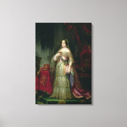 Koningin Isabella II van Spanje Canvas Afdruk (Voorkant)
