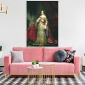 Koningin Isabella II van Spanje Canvas Afdruk (Insitu (Woonkamer))