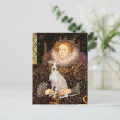 Koningin - Italiaanse windhond 7 Briefkaart (Staand voorkant)