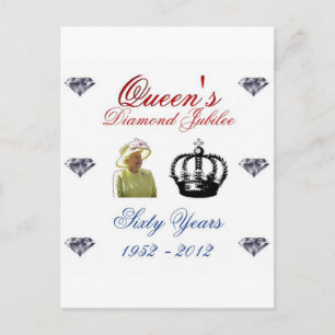 Koningin Jubileum Diamant 1952-2012 60 Jaar Briefkaart