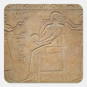 Koningin Kawit op haar toilet Vierkante Sticker