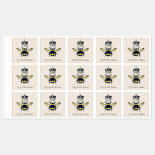 koningin koningin bij en kroonproduct labels