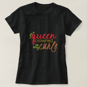 Koningin Krowned in Curls T-Shirt