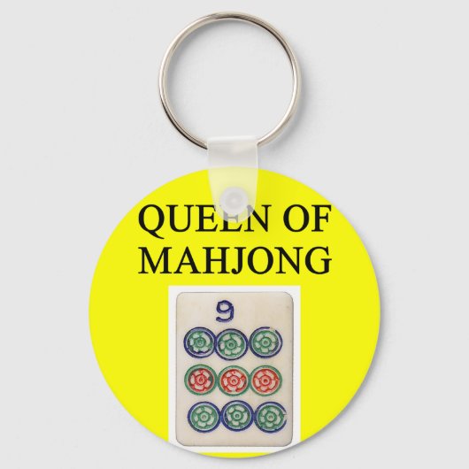koningin MAHJONG Sleutelhanger (Voorkant)