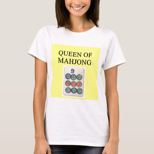 koningin MAHJONG T-shirt (Voorkant)