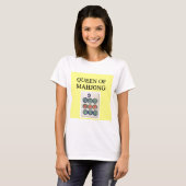 koningin MAHJONG T-shirt (Voorkant volledig)
