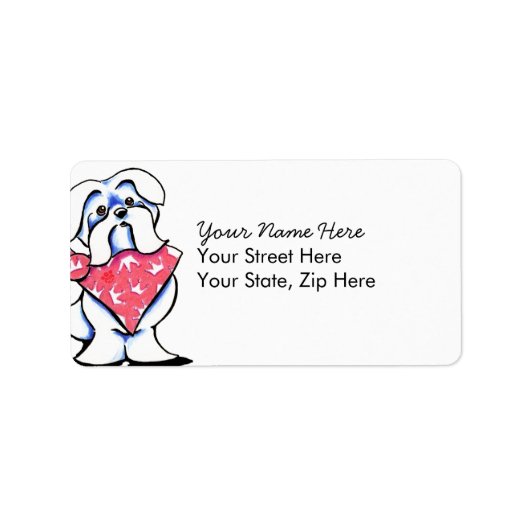 Koningin Maltese Etiket (Voorkant)